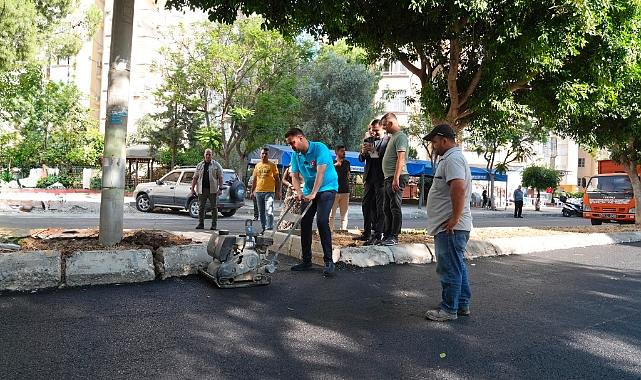 Başkan Kozay, asfalt çalışmalarını inceledi