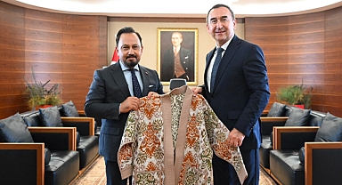 Özbekistan Büyükelçisi'nden Sarıçam'a ziyaret