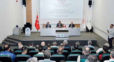 Vali Yavuz, Çukurova'da muhtarlarla bir araya geldi